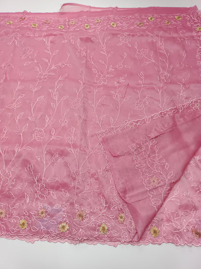 FANCY SUPERNET SAREE