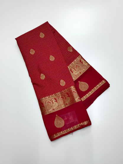 SEMI CREPE SILK SAREE