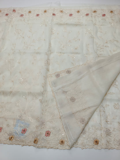 FANCY SUPERNET SAREE