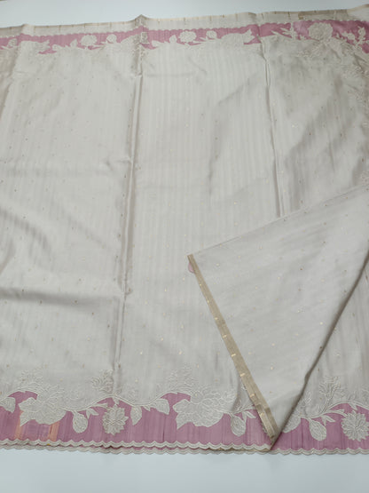 FANCY TUSSER SILK  SAREE