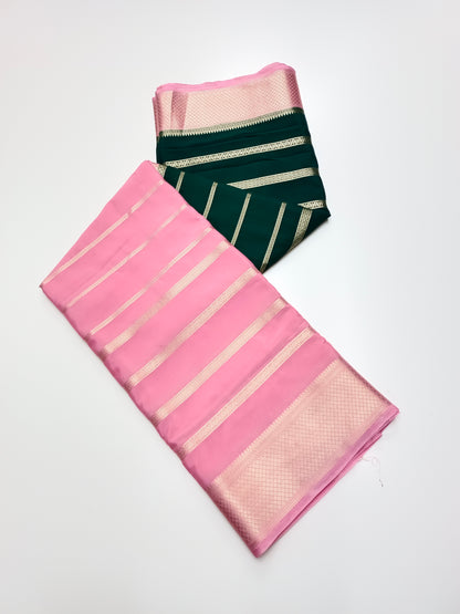 2D SEMI CREPE SILK SAREE