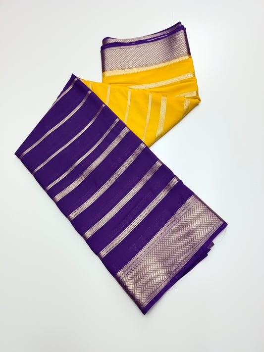 2D SEMI CREPE SILK SAREE
