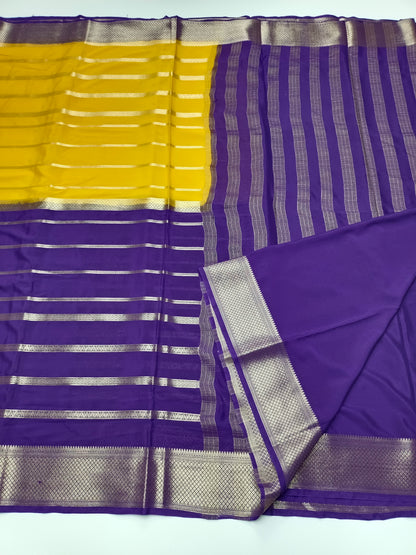 2D SEMI CREPE SILK SAREE