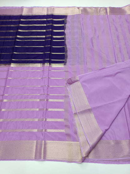 2D SEMI CREPE SILK SAREE