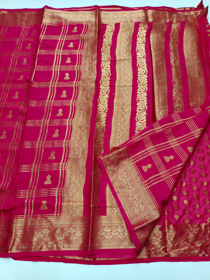 SEMI CREPE SILK SAREE