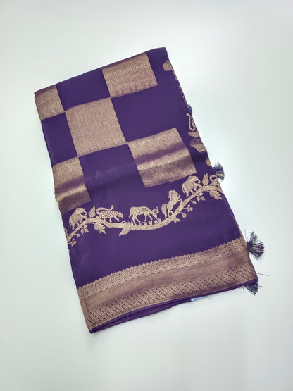 FANCY VISCOSE SILK SAREE