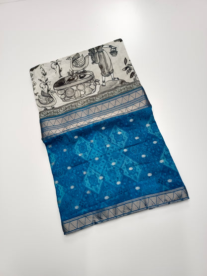 2D FANCY KALAMKARI  SAREE
