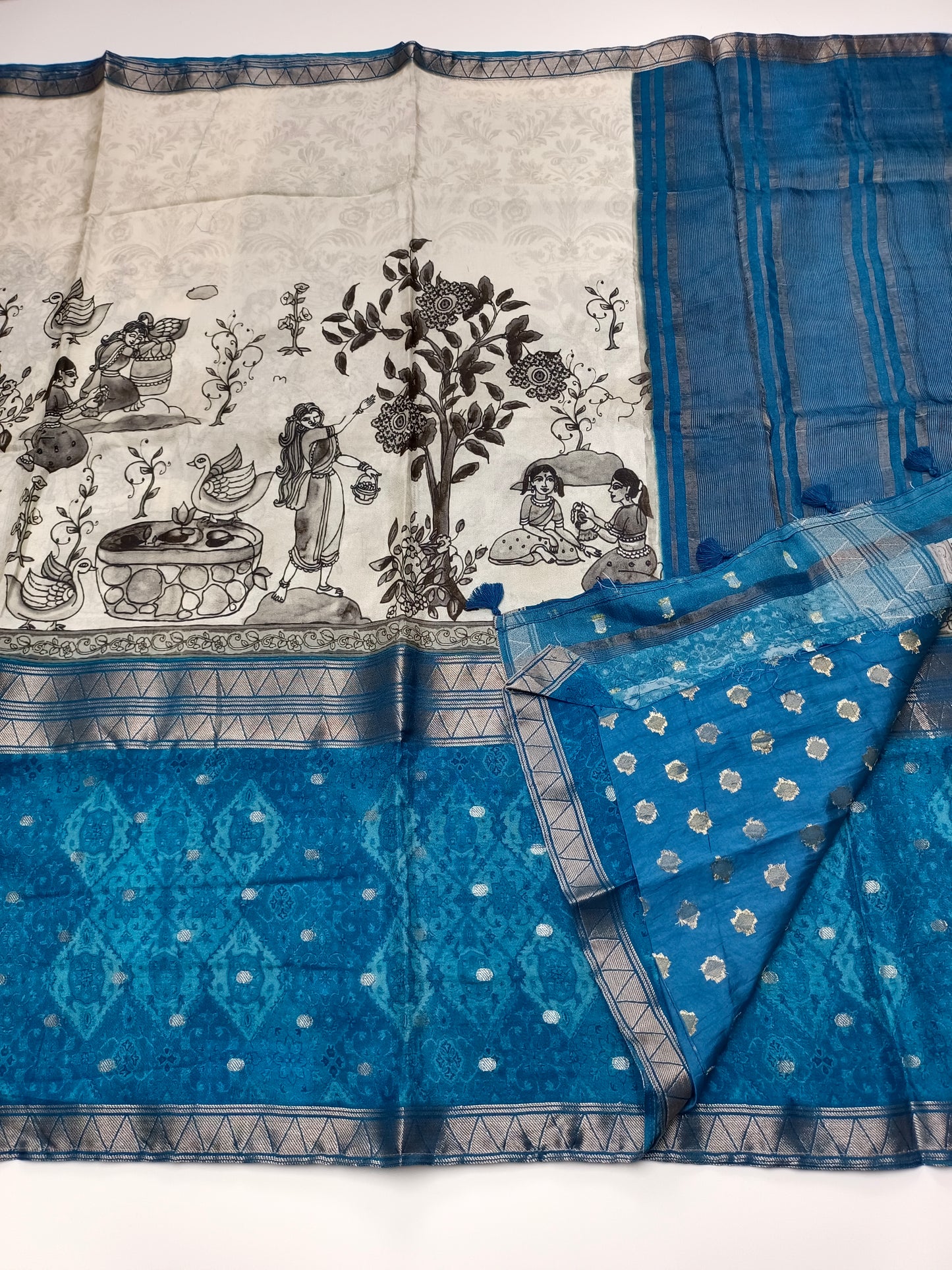 2D FANCY KALAMKARI  SAREE