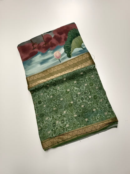 2D FANCY KALAMKARI  SAREE