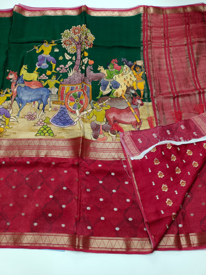 2D FANCY KALAMKARI  SAREE