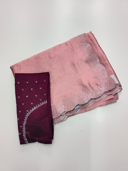 FANCY SATIN WORK SAREE