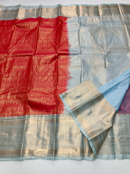 FANCY TISSUE BROCADE SAREE