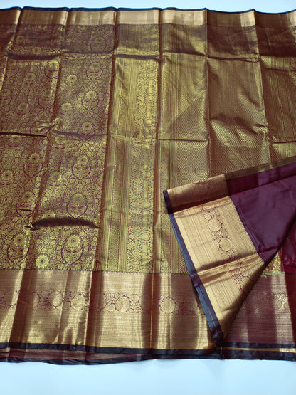 FANCY TISSUE BROCADE SAREE