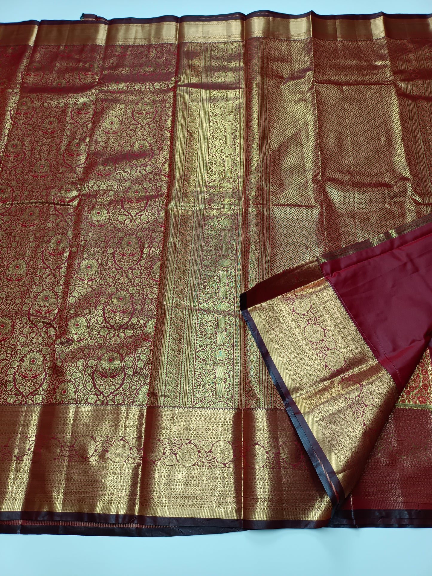 FANCY TISSUE BROCADE SAREE