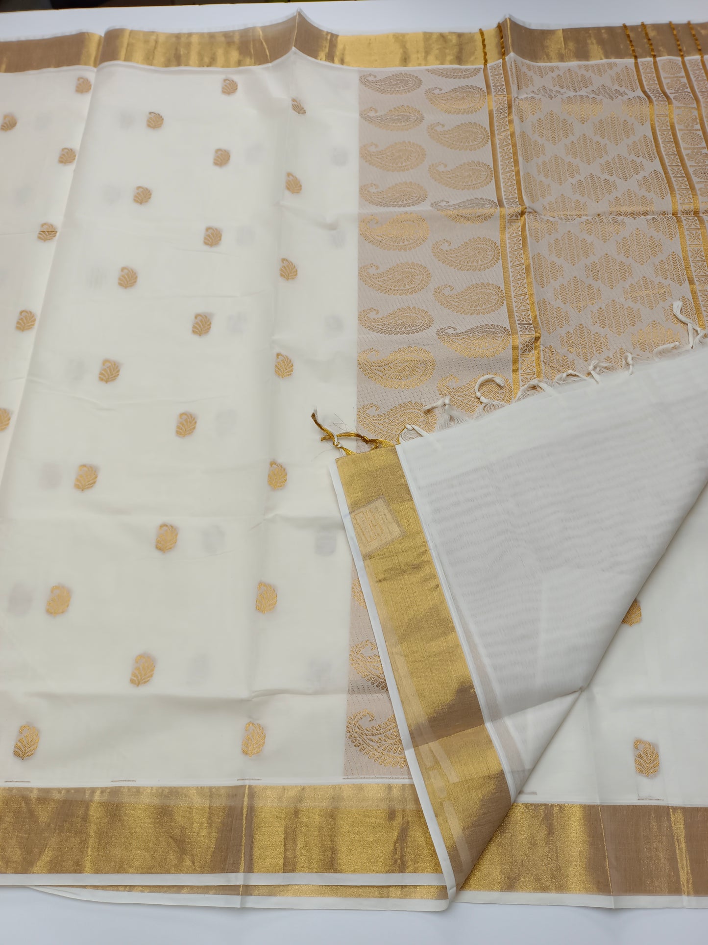FANCY COTTON KERALA SAREE