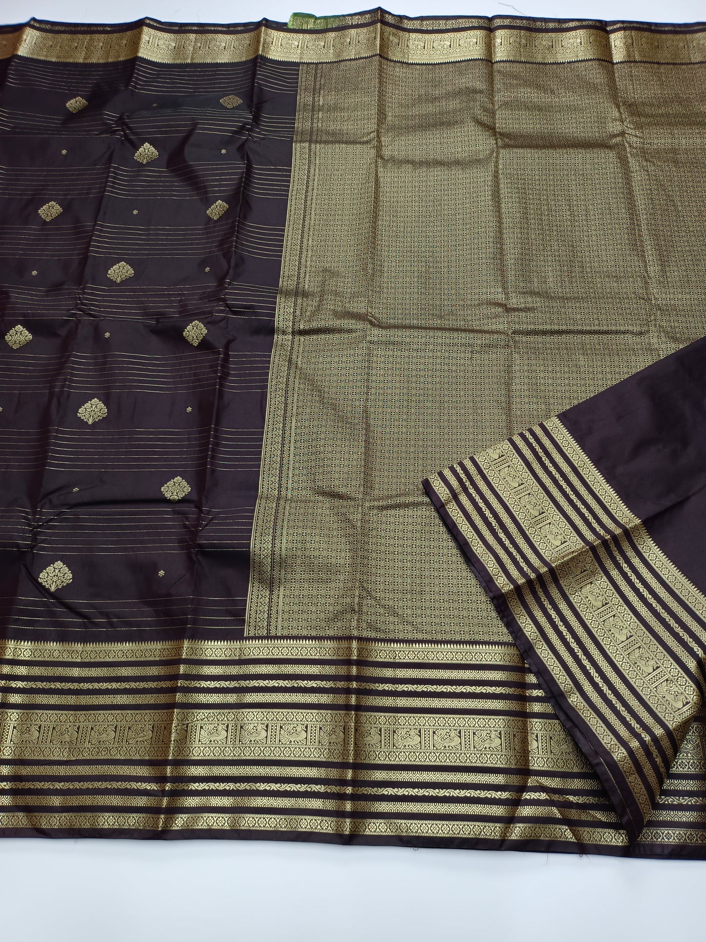 KANCHIPURAM SEMI SILK SAREE