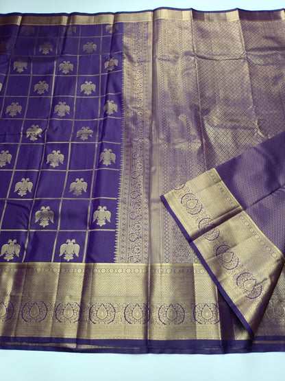 KANCHIPURAM SEMI SILK SAREE