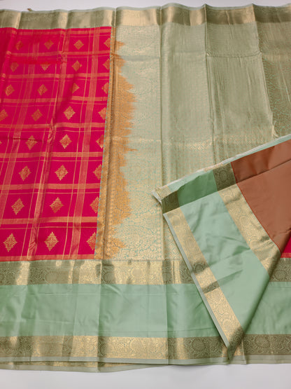 KANCHIPURAM SEMI SILK SAREE