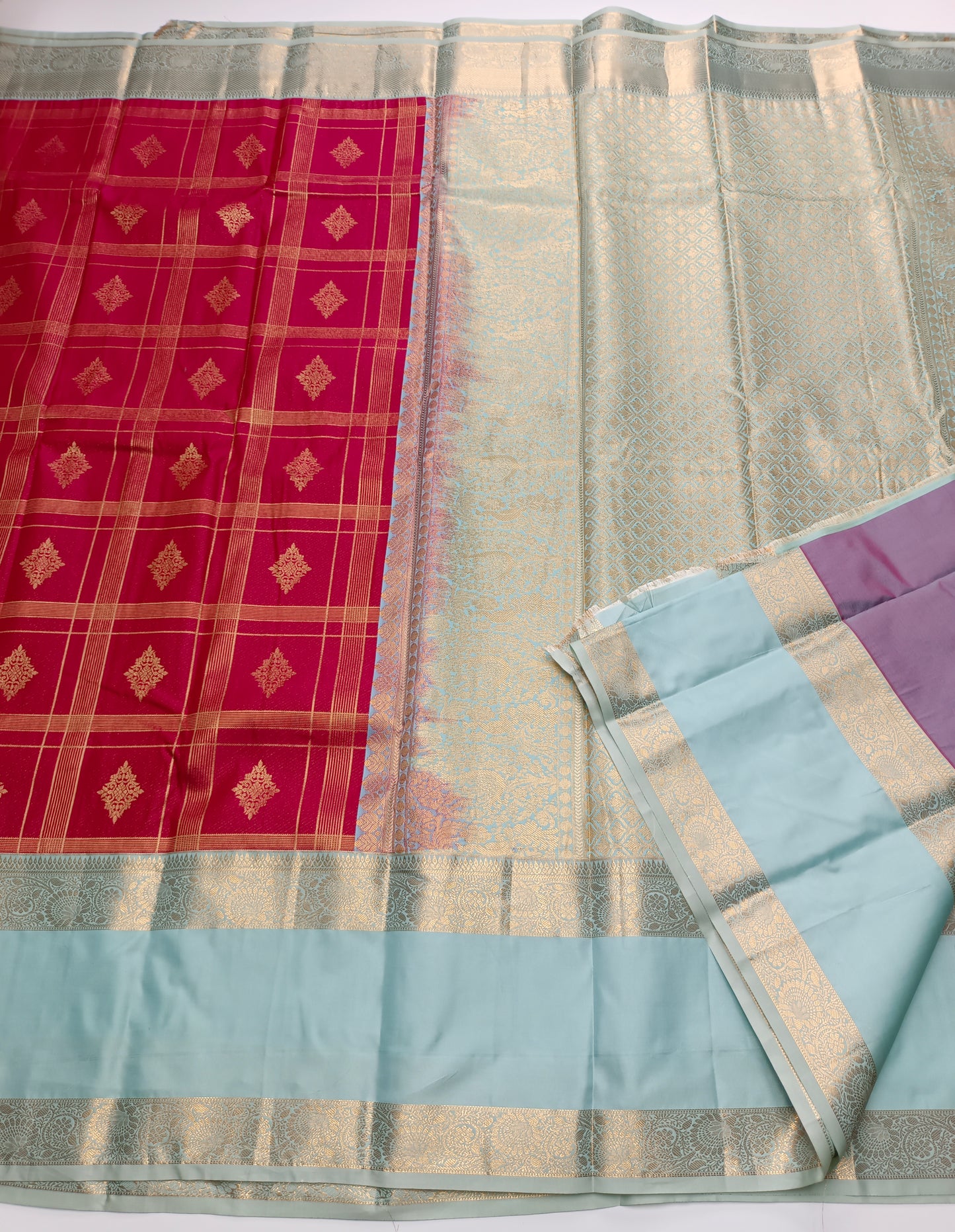 KANCHIPURAM SEMI SILK SAREE