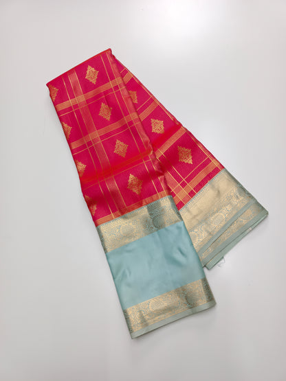 KANCHIPURAM SEMI SILK SAREE