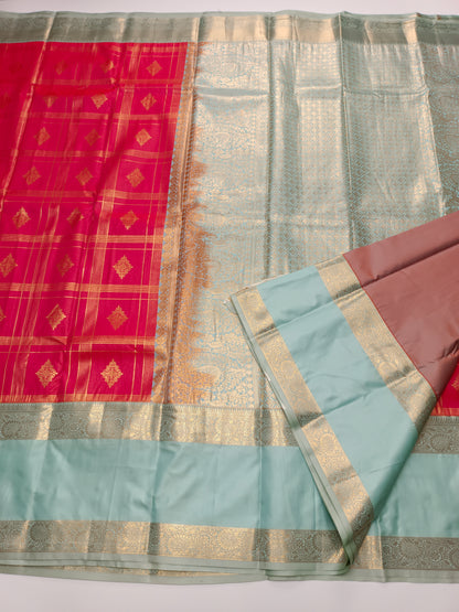 KANCHIPURAM SEMI SILK SAREE