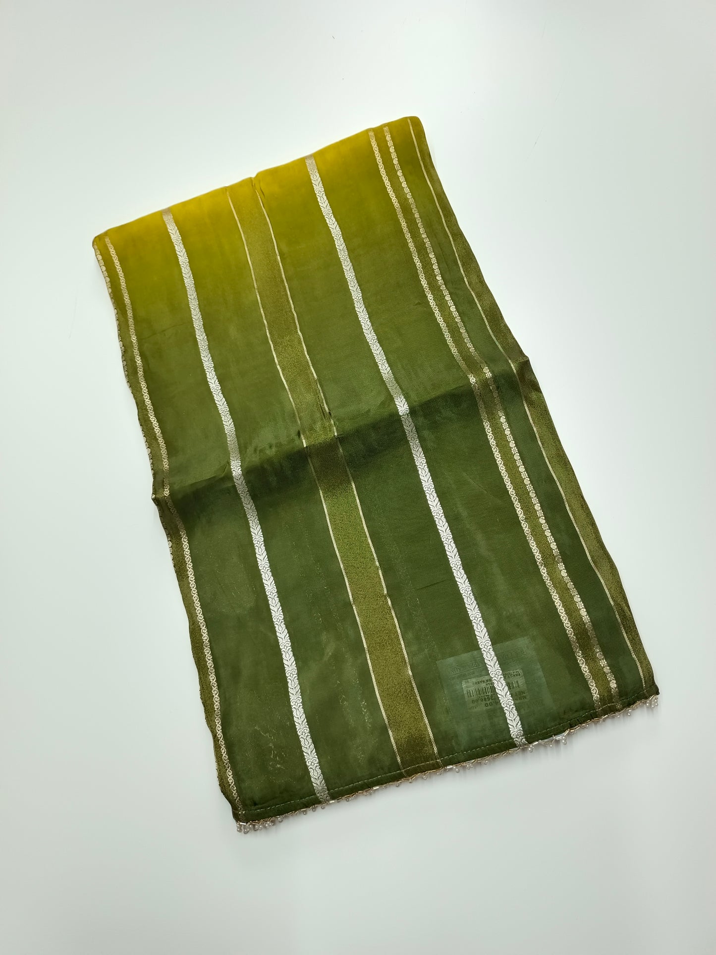 2D ORGANZA CREPE  SILK SAREE