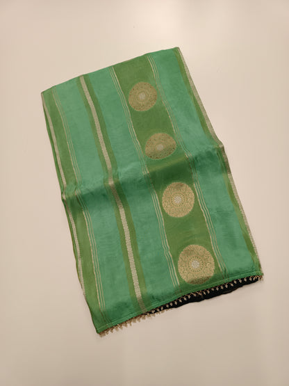 ORGANZA CREPE  SILK SAREE