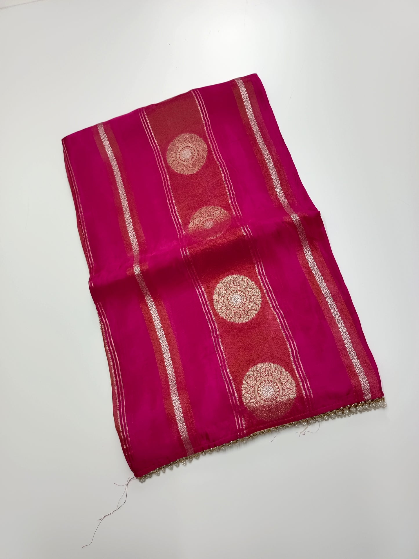 ORGANZA CREPE  SILK SAREE