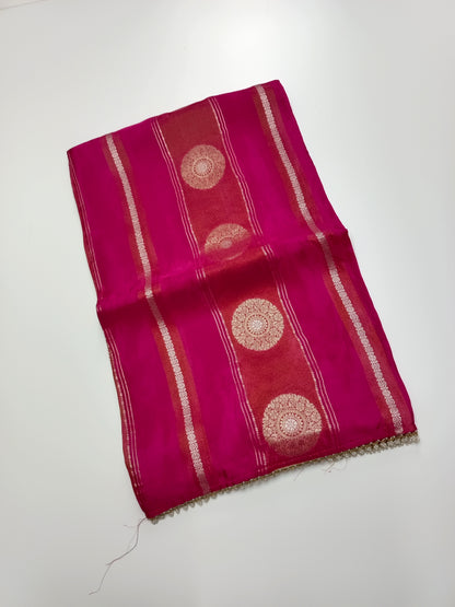 ORGANZA CREPE  SILK SAREE