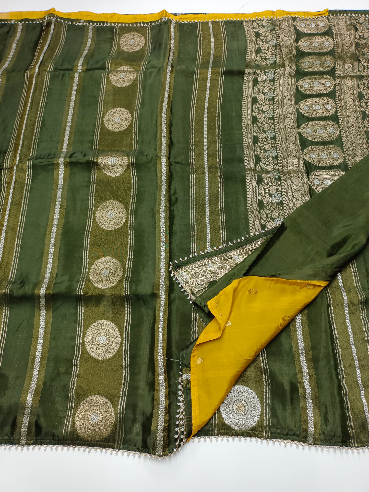 ORGANZA CREPE  SILK SAREE