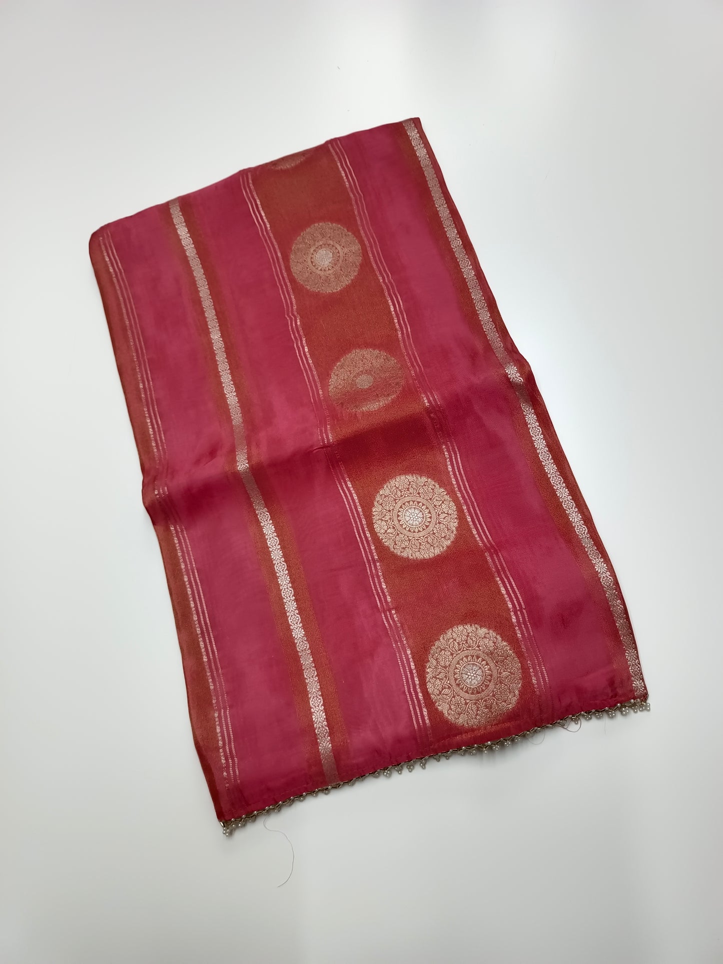 ORGANZA CREPE  SILK SAREE