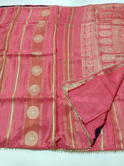 ORGANZA CREPE  SILK SAREE