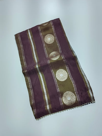 ORGANZA CREPE  SILK SAREE