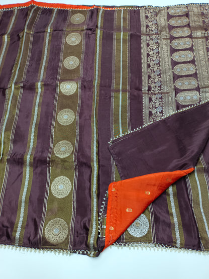 ORGANZA CREPE  SILK SAREE