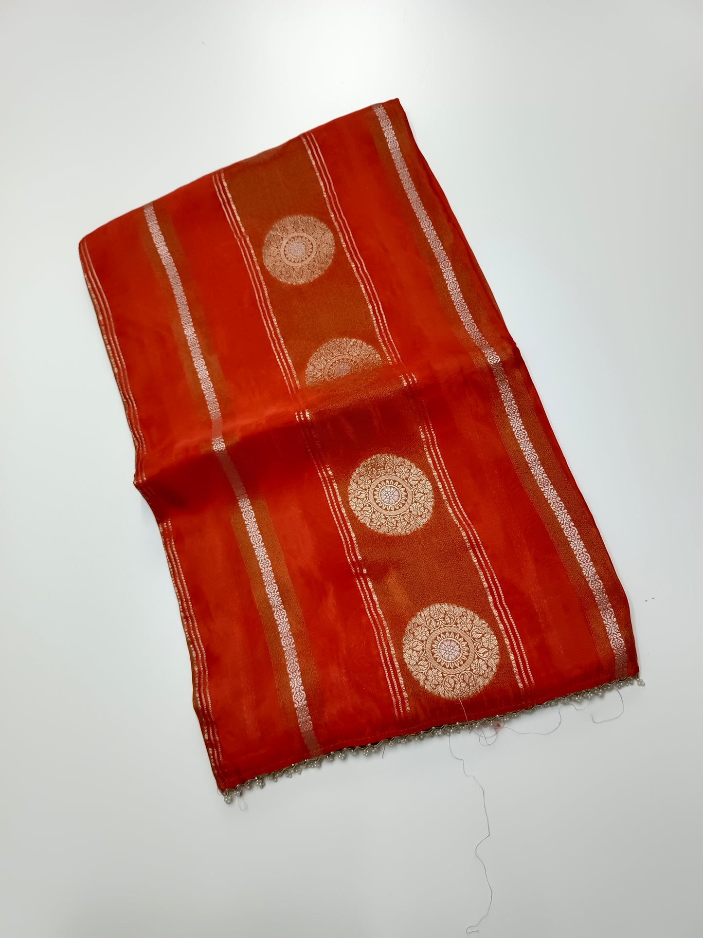 ORGANZA CREPE  SILK SAREE
