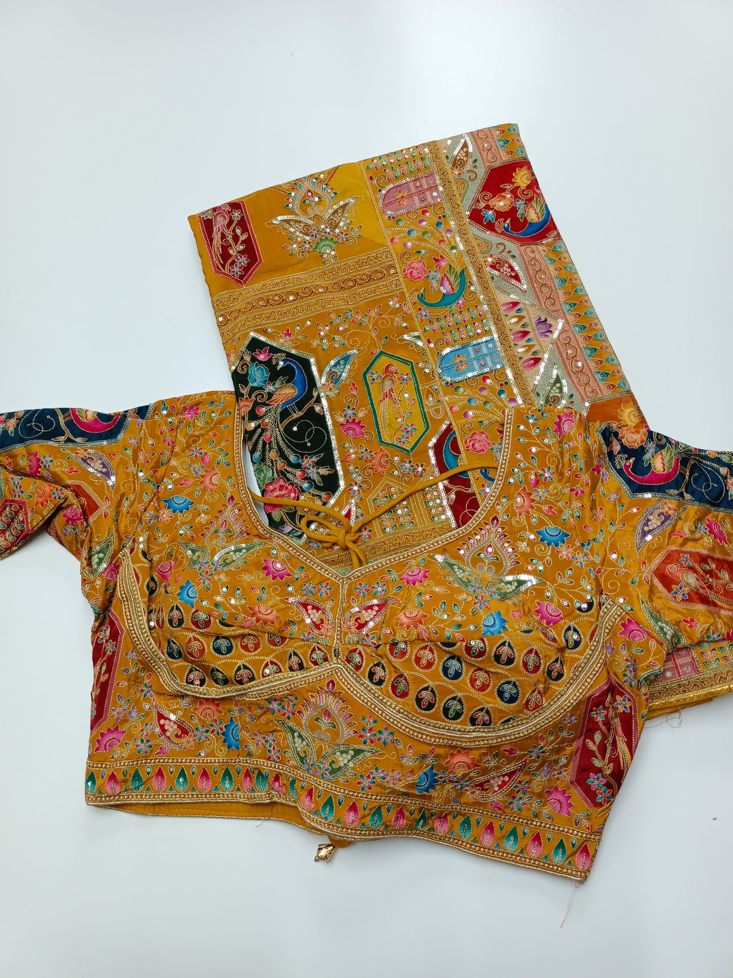 FANCY RAJWADI SAREE WITH READY BLOUSE