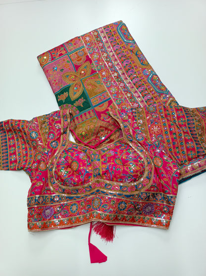 FANCY RAJWADI SAREE WITH READY BLOUSE