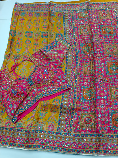 FANCY RAJWADI SAREE WITH READY BLOUSE