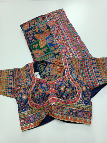 FANCY RAJWADI SAREE WITH READY BLOUSE