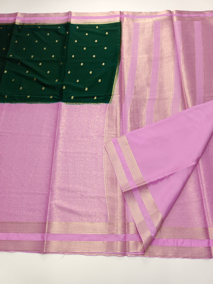 2D SEMI CREPE SILK SAREE