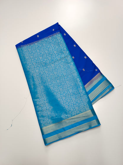 2D SEMI CREPE SILK SAREE