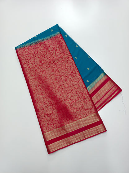 2D SEMI CREPE SILK SAREE
