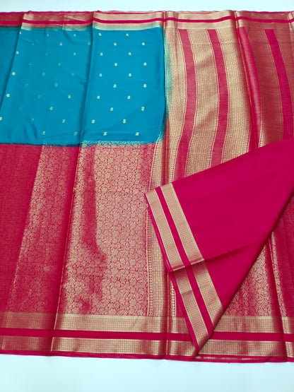 2D SEMI CREPE SILK SAREE