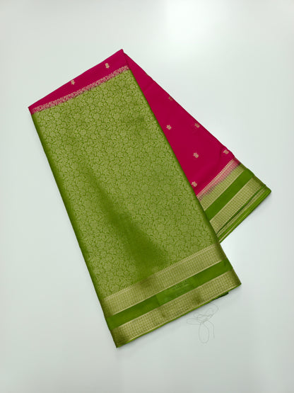 2D SEMI CREPE SILK SAREE