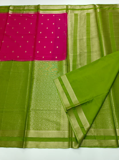 2D SEMI CREPE SILK SAREE