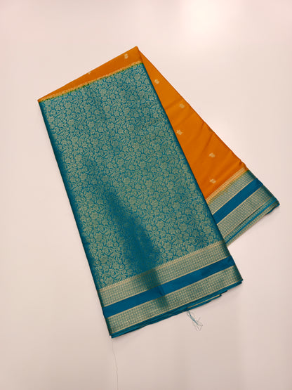 2D SEMI CREPE SILK SAREE