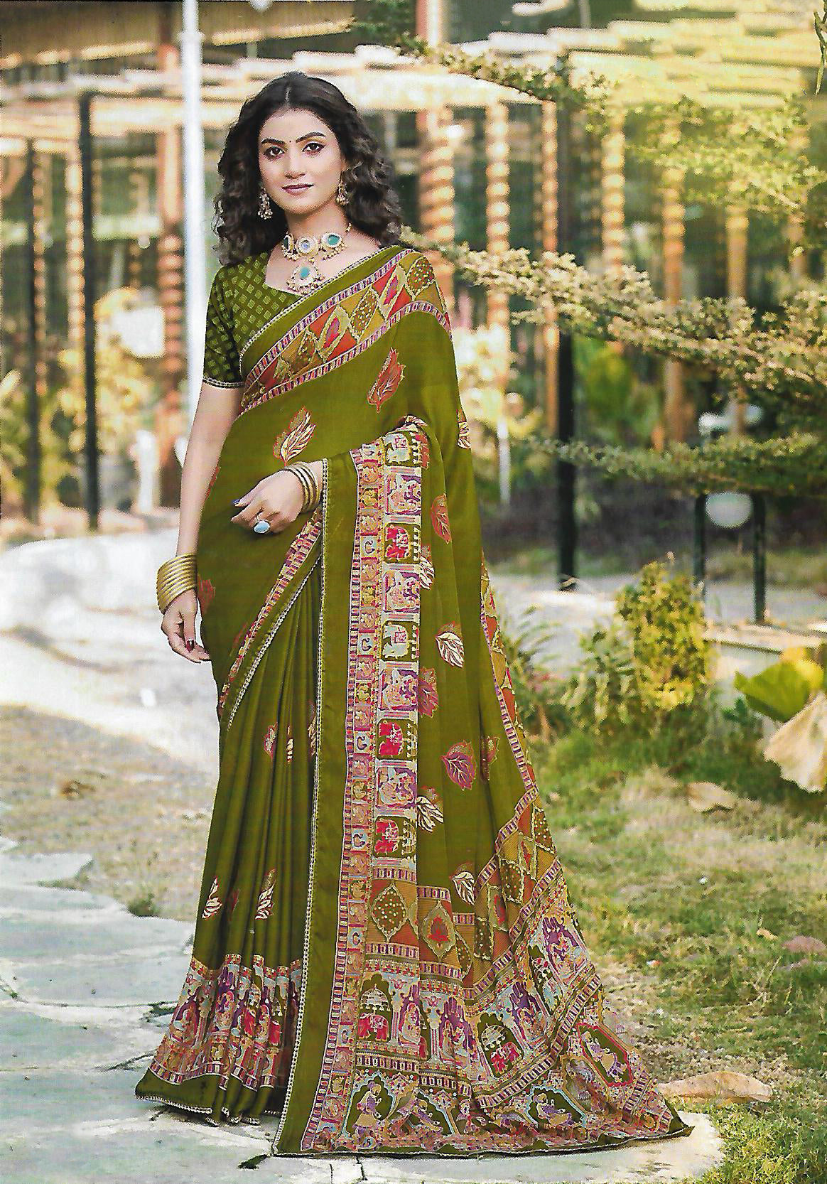 FANCY SYNTHETIC SAREE