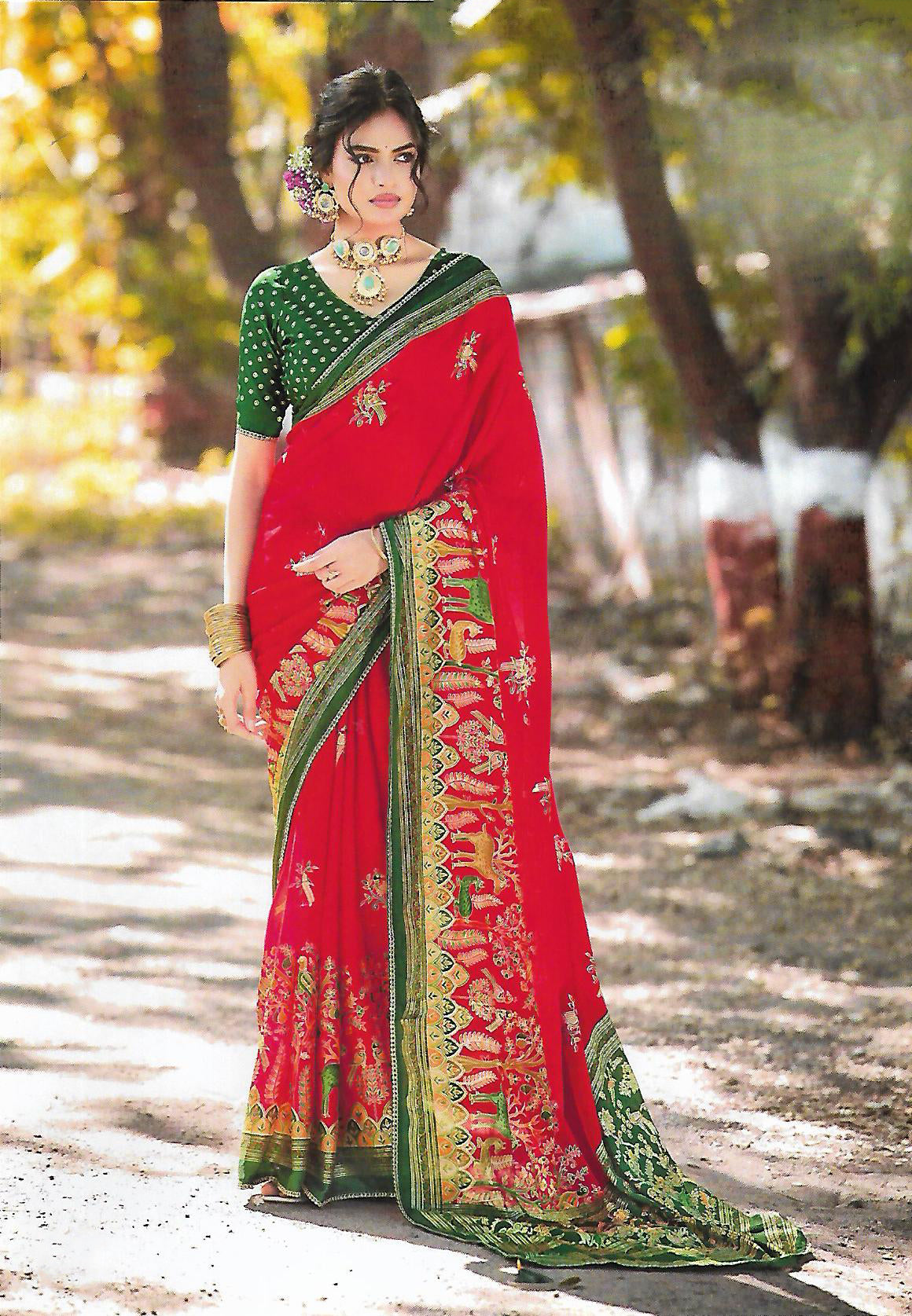 FANCY SYNTHETIC SAREE