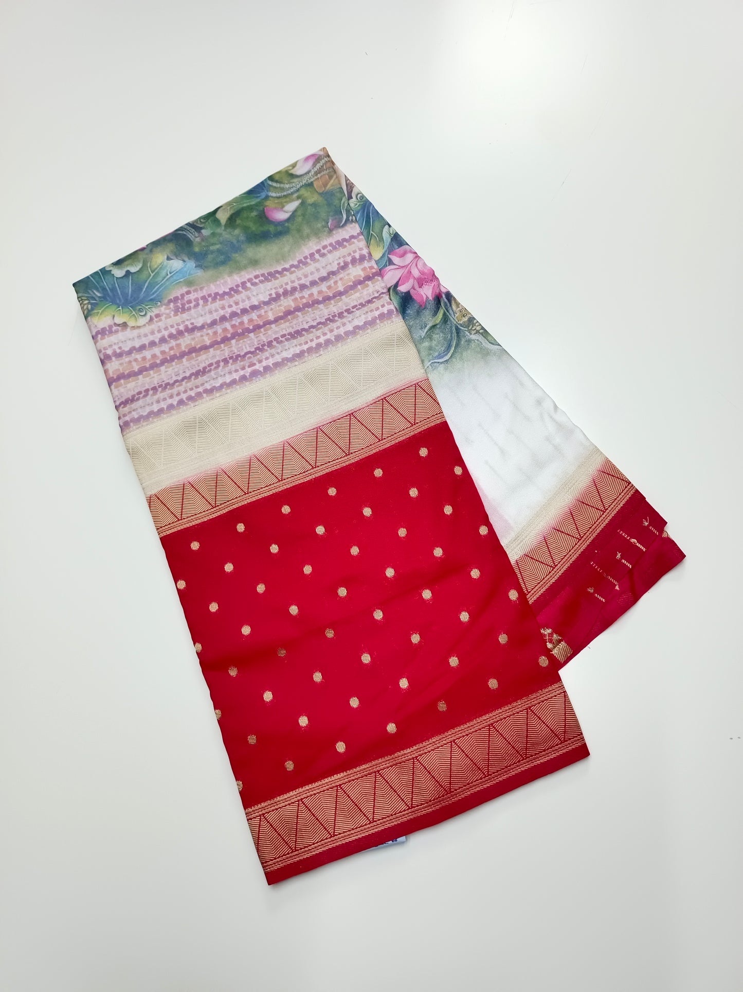 2D PRINTED CREPE SILK SAREE