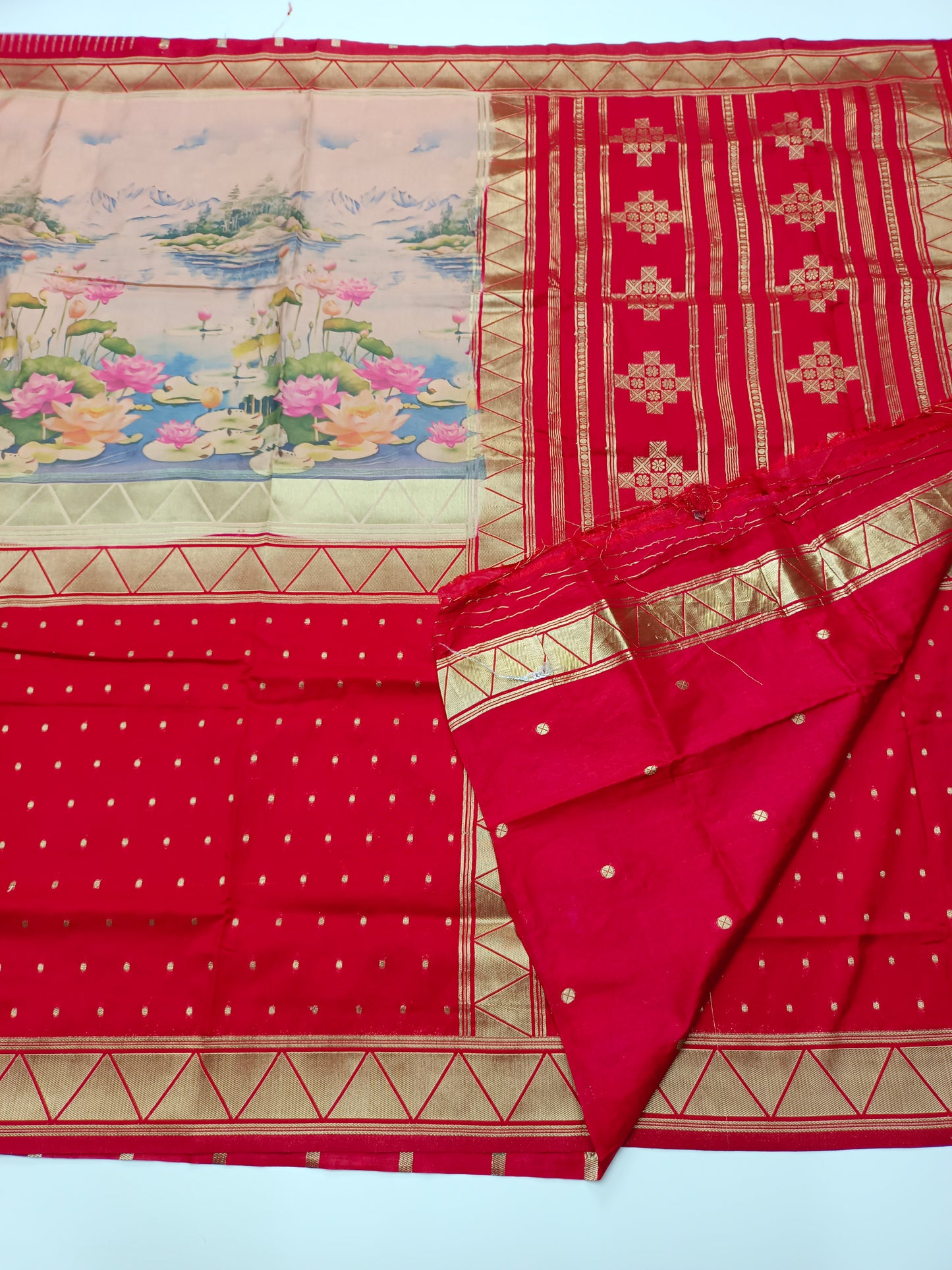 2D PRINTED CREPE SILK SAREE